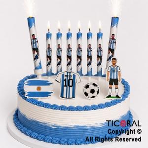 KIT DECO TORTA ARGENTINA (12 UNIDADES)